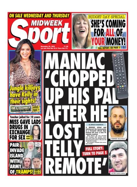 Midweek Sport – 26 November 2025 Cover