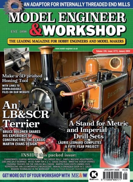 Model Engineer & Workshop – January 2026 Cover