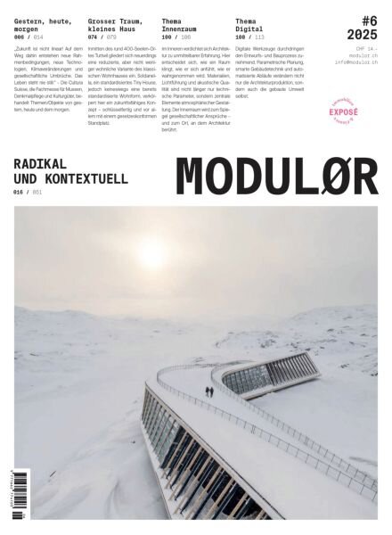 Modulor – Dezember 2025 Cover