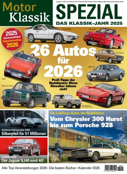 Motor Klassik – Spezial das Klassik-Jahr 2025 Cover