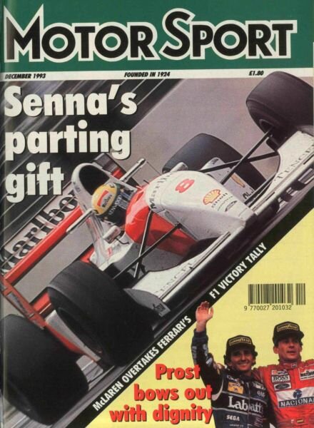 Motor Sport Magazine – December 1993 Cover