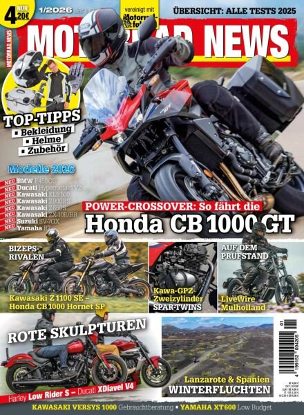 Motorrad News – Januar 2026 Cover