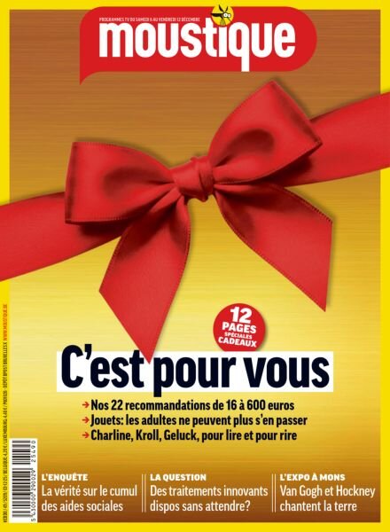 Moustique Magazine – 3 Decembre 2025 Cover