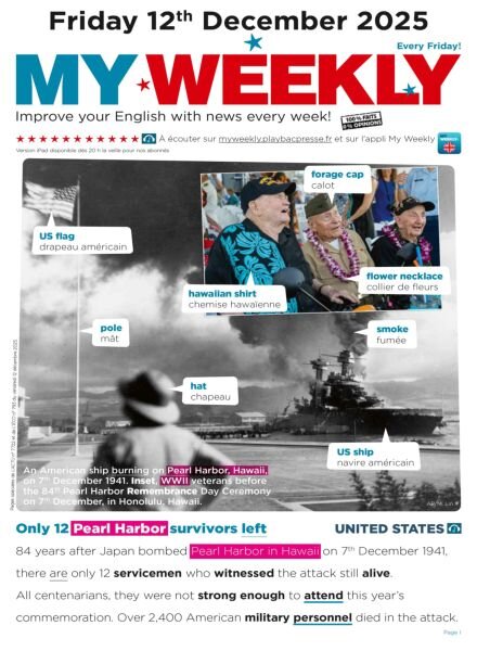 My Weekly fr – 12 Decembre 2025 Cover