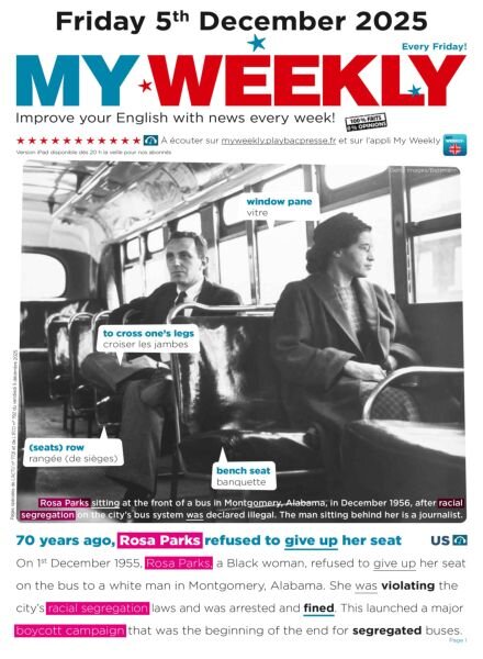 My Weekly fr – 5 Decembre 2025 Cover