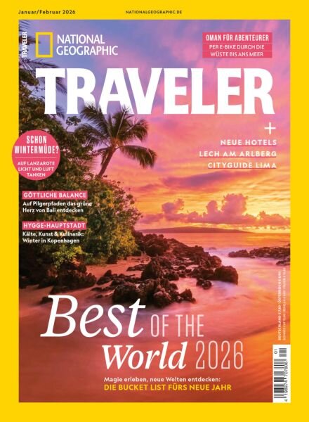 National Geographic Traveler Germany – Januar-Februar 2026 Cover