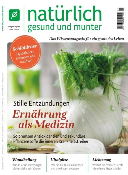 Naturlich Gesund und Munter – Januar 2026 Cover