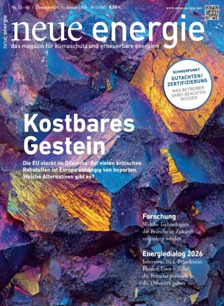 Neue Energie – Dezember 2025-Januar 2026 Cover