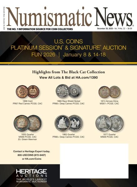 Numismatic News – December 30 2025 Cover