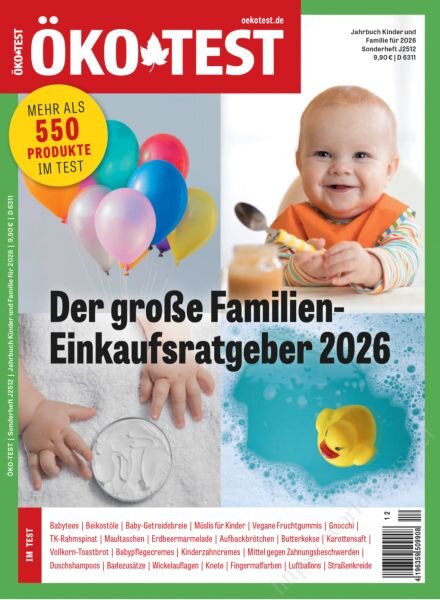 OKO-TEST – Familie Fur 2026 Cover