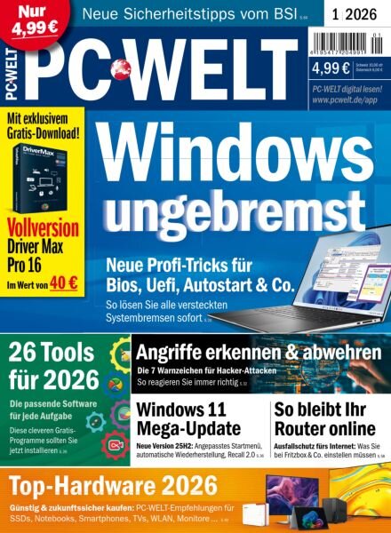 PC Welt – Januar 2026 Cover