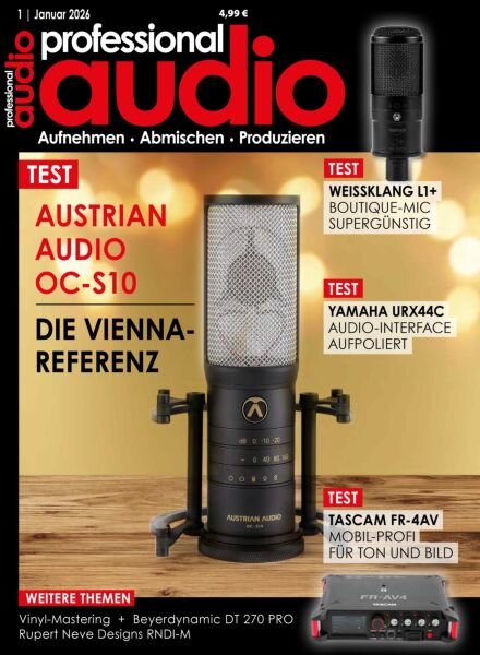 Professional Audio – Januar 2026 Cover