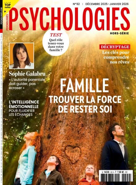 Psychologies – Hors-Serie N 92 – Decembre 2025 – Janvier 2026 Cover