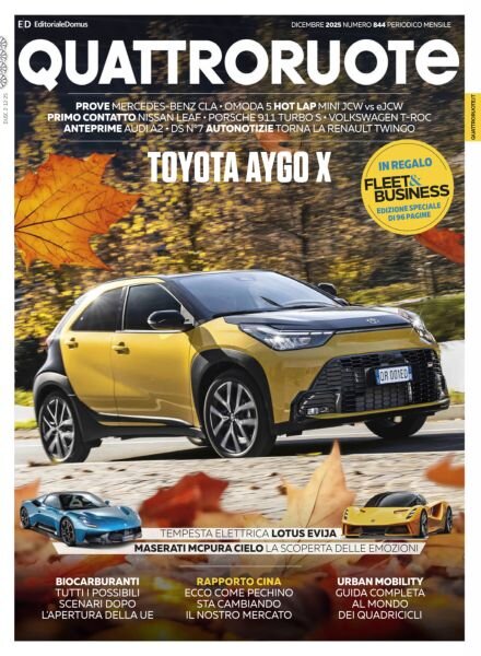 Quattroruote Italia – Dicembre 2025 Cover