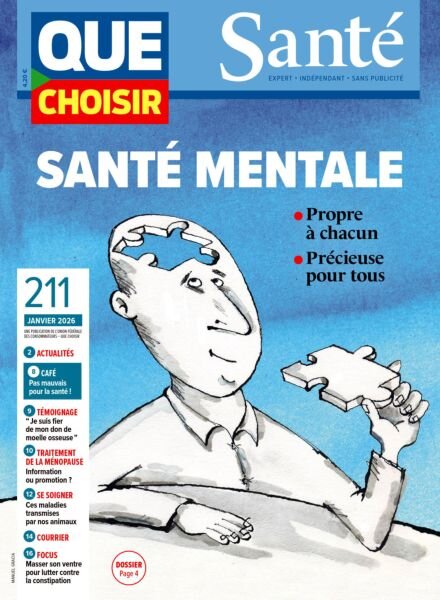Que Choisir Sante – Janvier 2026 Cover