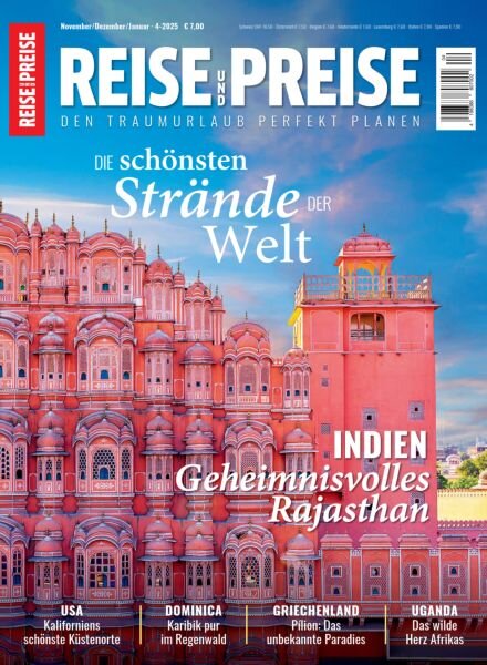 Reise und Preise – November-Dezember 2025-Januar 2026 Cover