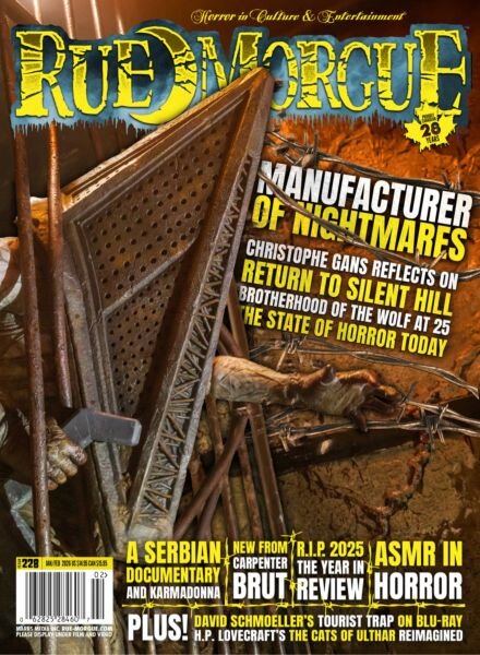 Rue Morgue – January-February 2026 Cover