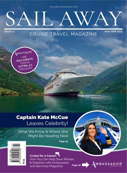 Sail Away Cruise Travel Magazine – March-April 2025 Cover