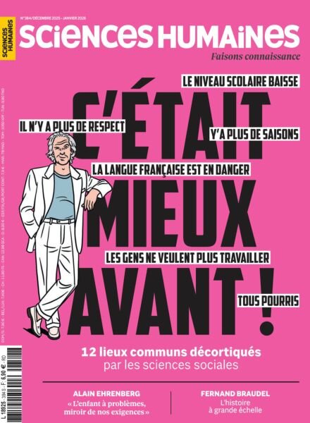 Sciences Humaines – Decembre 2025 – Janvier 2026 Cover