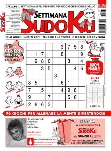 Settimana Sudoku – 19 Dicembre 2025 Cover