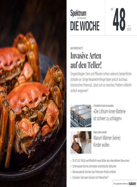 Spektrum Die Woche – 28 November 2025 Cover