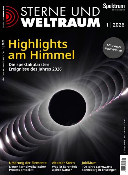 Spektrum Sterne und Weltraum – Januar 2026 Cover