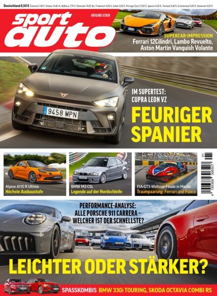 Sport Auto – Januar 2026 Cover