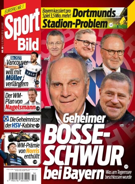 Sport Bild – 10 Dezember 2025 Cover