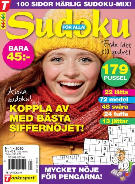 Sudoku for Alla – 23 December 2025 Cover