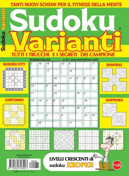 Sudoku Varianti – Gennaio-Febbraio 2026 Cover
