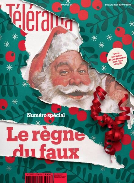 Telerama Magazine – 24 Decembre 2025 Cover