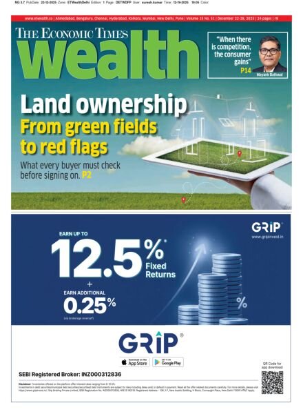 The Economic Times Wealth – December 22 2025 Cover