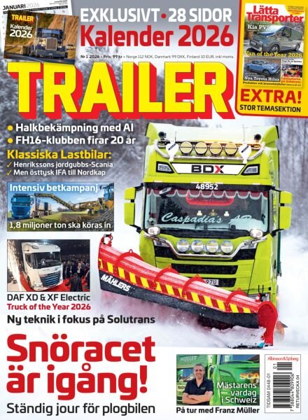 Trailer Sverige – December 2025 Cover