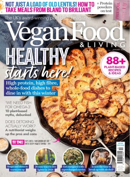 Vegan Food & Living – January 2026 Cover