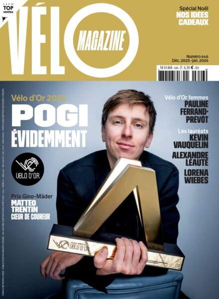 Velo Magazine – Decembre 2025 – Janvier 2026 Cover