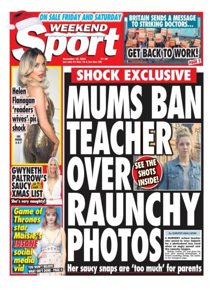 Weekend Sport – 19 December 2025 Cover