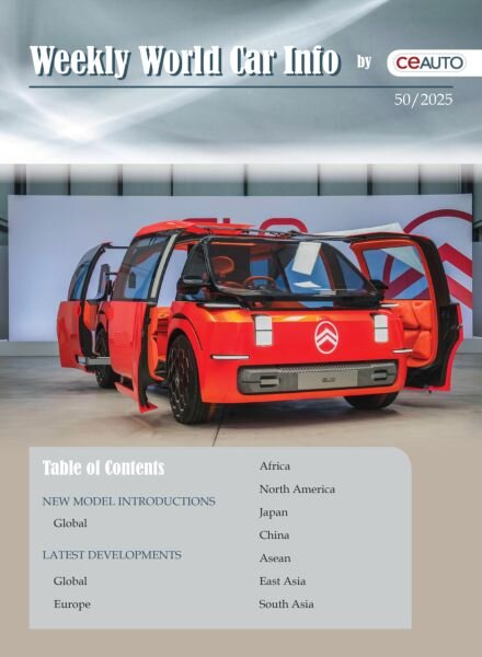 Weekly World Car Info – 13 December 2025 Cover