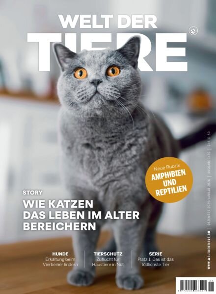 Welt der Tiere – Dezember 2025 – Januar 2026 Cover