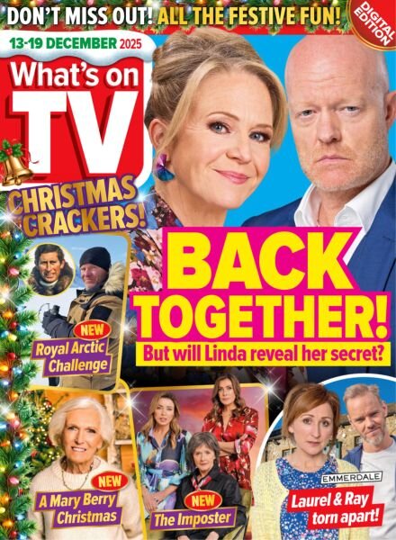 What’s on TV – 13 December 2025 Cover