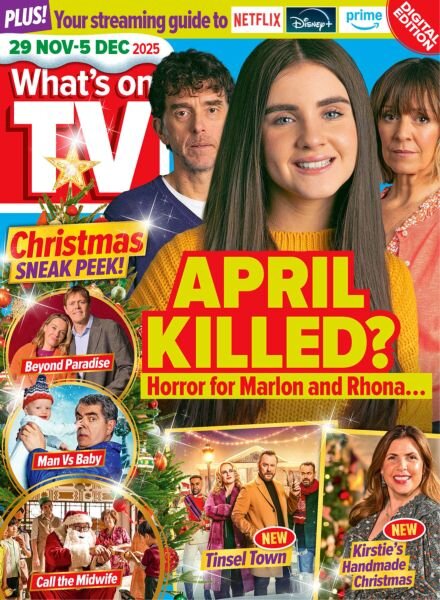 What’s on TV – 29 November 2025 Cover