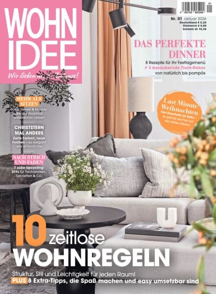 Wohnidee – Januar 2026 Cover
