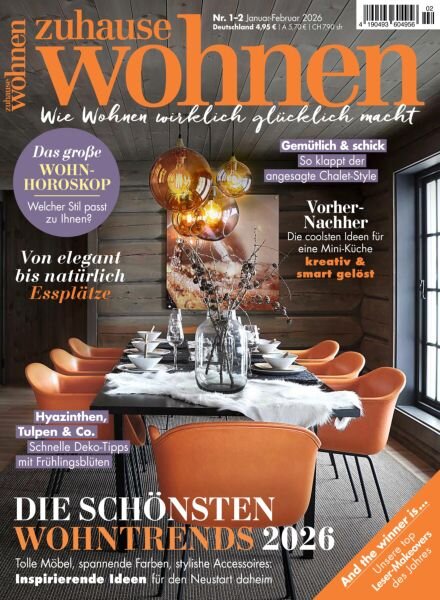 Zuhause Wohnen – Januar-Februar 2026 Cover
