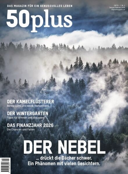 50plus Switzerland – Januar-Februar 2026 Cover