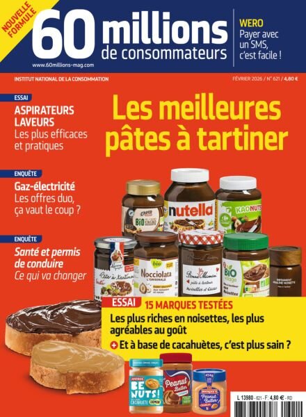 60 Millions de Consommateurs – Fevrier 2026 Cover