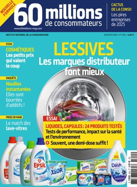 60 Millions de Consommateurs – Janvier 2026 Cover