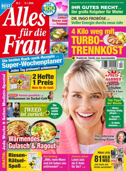 Alles fur die Frau – 9 Januar 2026 Cover