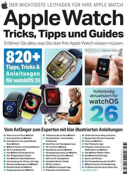 Apple Watch Tricks Tipps und Guides – Januar 2026 Cover