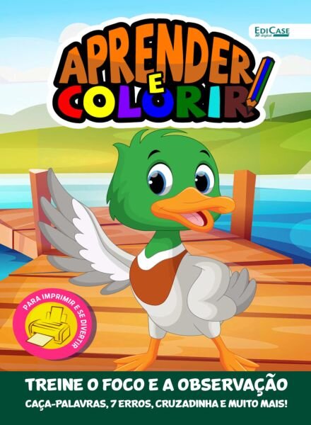 Aprender e Colorir – 1 Janeiro 2026 Cover