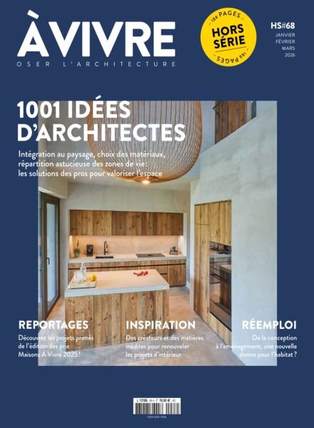 Architectures a vivre – Hors-Serie – Janvier-Mars 2026 Cover