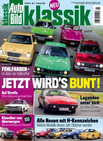 Auto Bild Klassik – Februar 2026 Cover